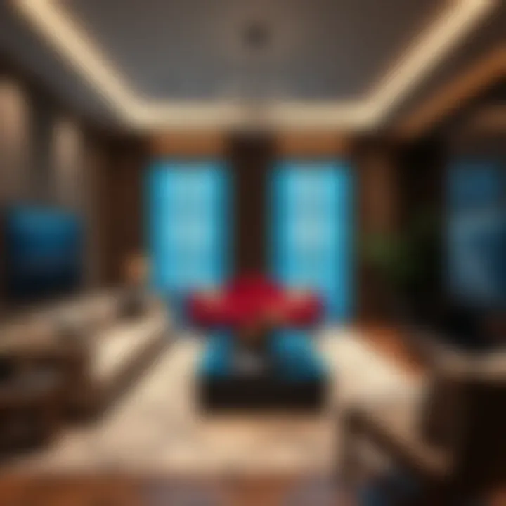 Luxurious living room interior at LIV Residence