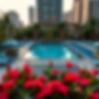 Community amenities including a pool and recreational areas at Millennium Talia