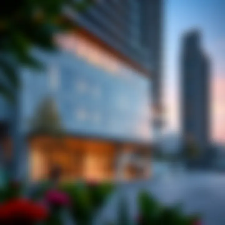 Stunning exterior view of Millennium Talia Residences showcasing modern architecture