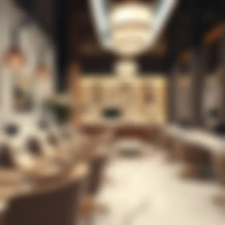 Luxurious interior of a nail salon emphasizing a serene ambiance