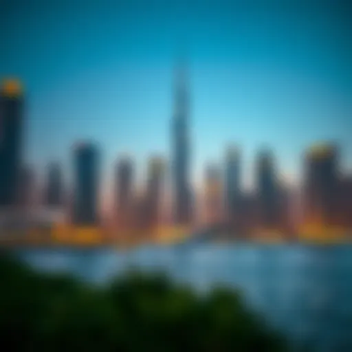 Modern Dubai skyline featuring financial institutions