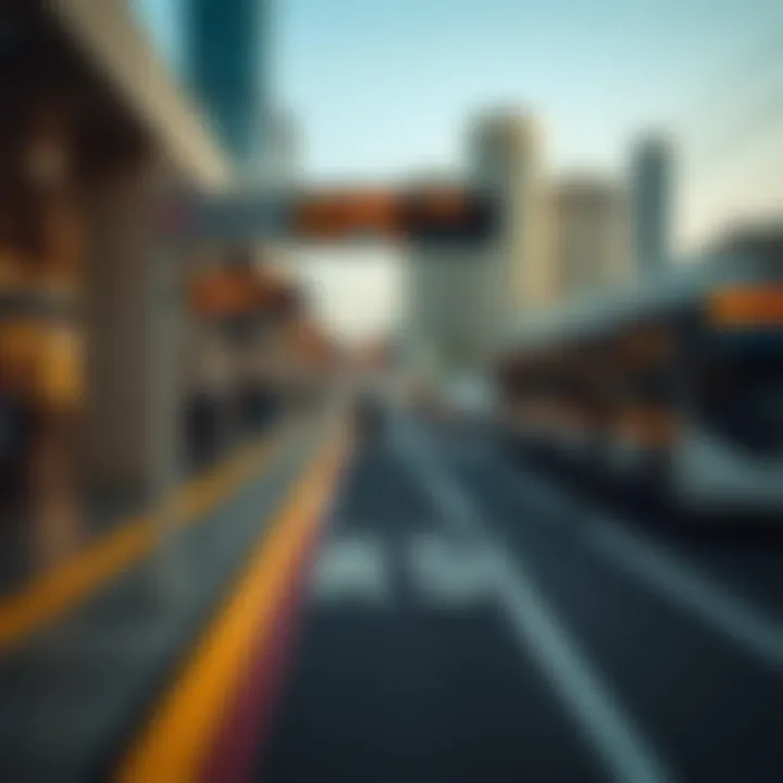 Public transportation options in Dubai illustrated via the RTA Map