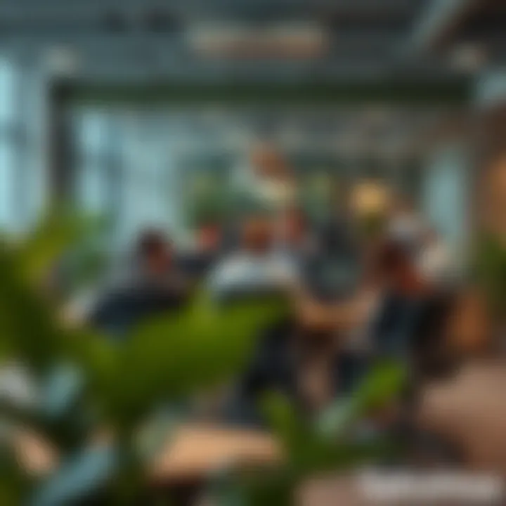 Innovative Work Environment in the UAE Work environment showcasing collaboration and innovation