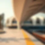 Architectural Marvel of Dubai Metro Station Dubai Metro station exterior showcasing unique architecture