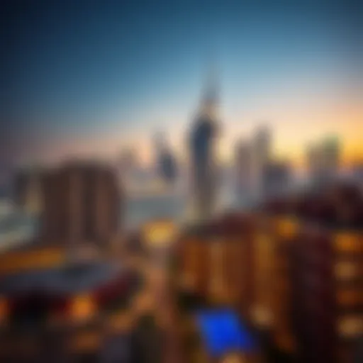 Dubai skyline showcasing luxury properties