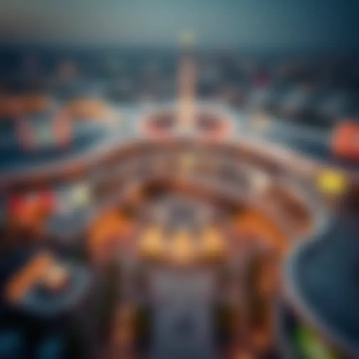 Aerial view of Nawab Circle Mall showcasing its modern architecture