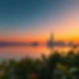 Stunning view of Nur Island's skyline