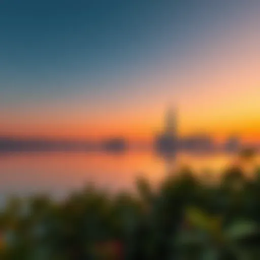 Stunning view of Nur Island's skyline