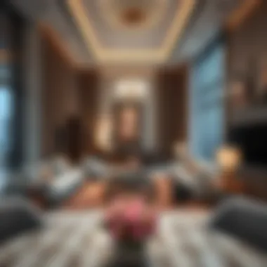 Opulent Interiors of One by Omniyat Luxurious living space inside One by Omniyat