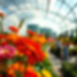 Vibrant floral displays at Miracle Garden