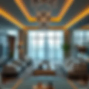 Luxurious interiors of a Palm View Tower apartment