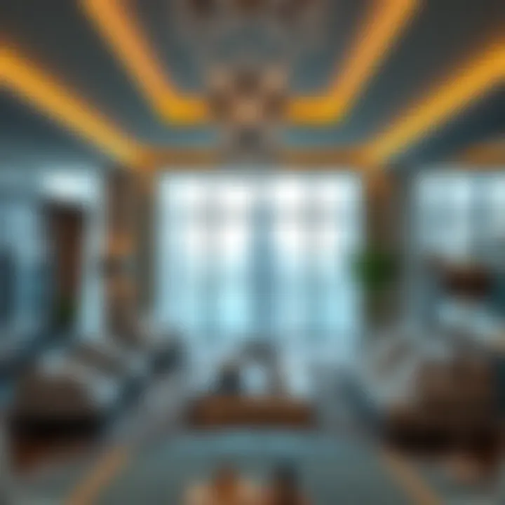 Luxurious interiors of a Palm View Tower apartment