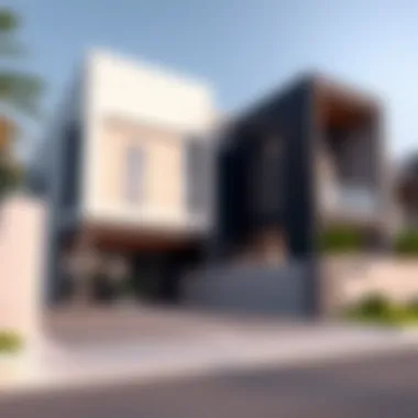 Exterior view of Platinum Residence showcasing modern architecture