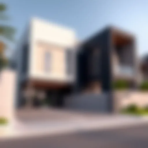 Exterior view of Platinum Residence showcasing modern architecture