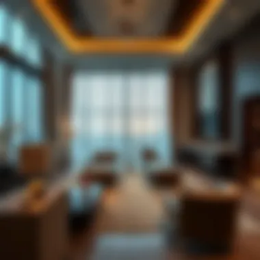 Luxurious interior of a living space in Platinum Residence