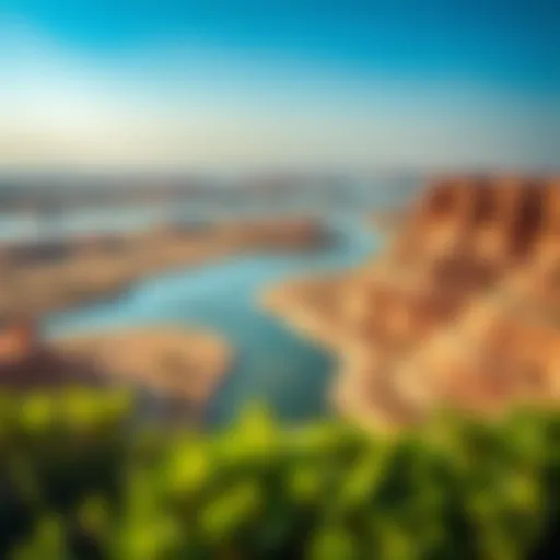 Expansive view of Ras Al Khor Wildlife Sanctuary showcasing diverse ecosystems