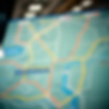 Map showcasing the Rashidiya Metro route