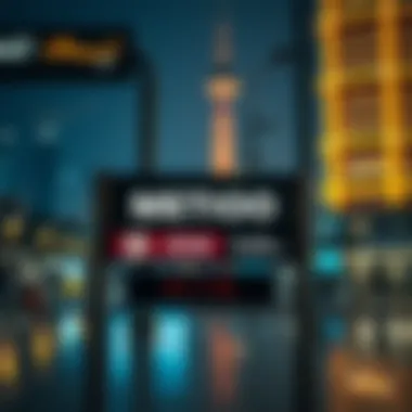 Rashidiya Metro station signage during peak hours