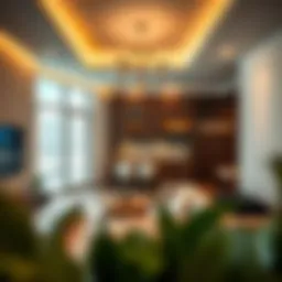 Contemporary studio apartment interior in International City Phase 2