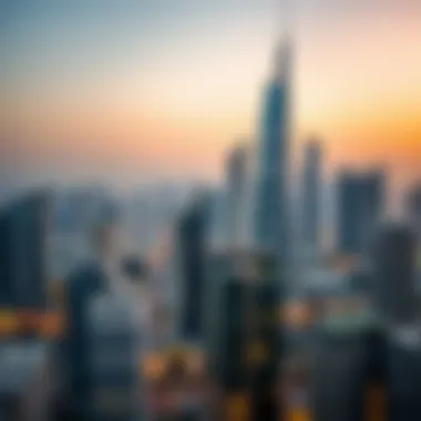 Scenic view of International City Phase 2 skyline