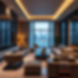 Luxurious apartment interiors showcasing modern design