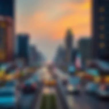 Conceptual image of future developments planned around Satwa Roundabout