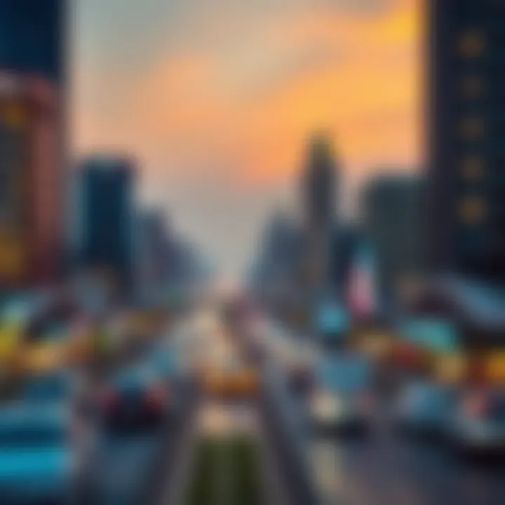 Conceptual image of future developments planned around Satwa Roundabout