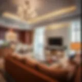 Luxurious living space at Savoy Suites