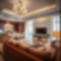 Luxurious living space at Savoy Suites