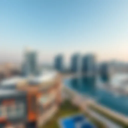 Panoramic View of South Bay Dubai A panoramic view of South Bay Dubai showcasing modern architecture