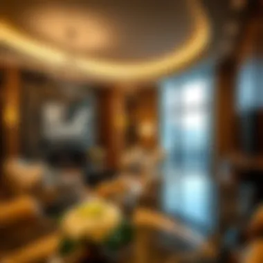 Luxurious living area within a St. Regis Residence