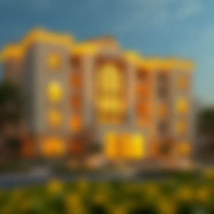 Notable The Structure of the Golden Residence in the UAE