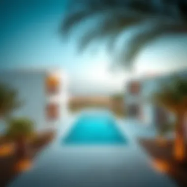 Modern Architecture of Tilal Al Ghaf Modern architecture in Tilal Al Ghaf featuring luxury residences surrounded by nature