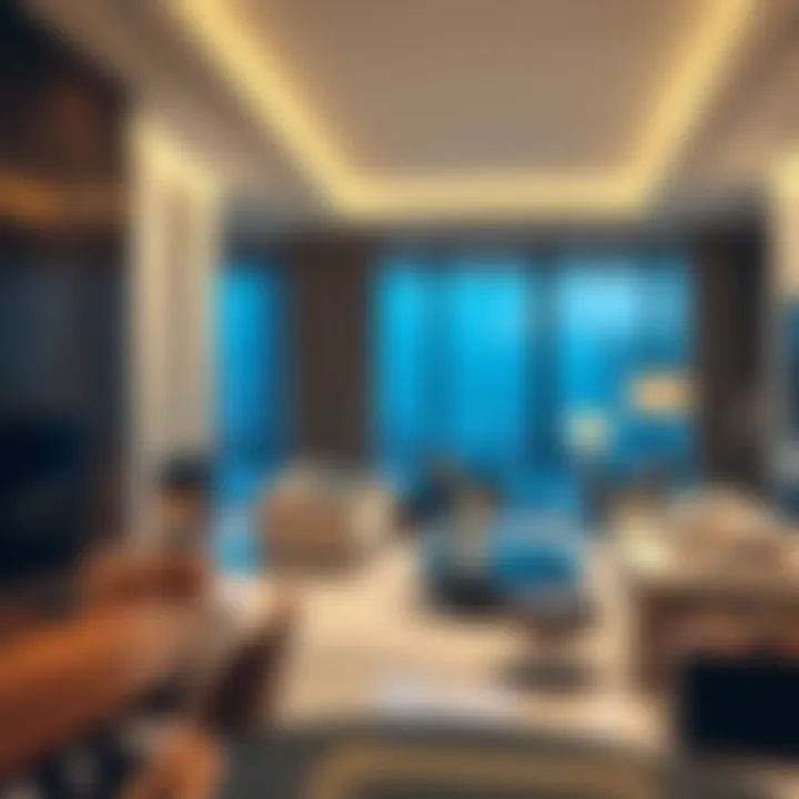 Luxurious apartment interior capturing the essence of Dubai living