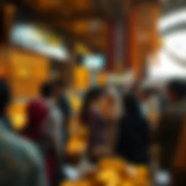 Gold market in Dubai bustling with activity