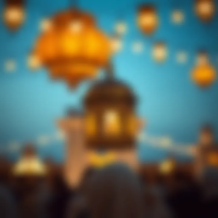 Artistic representation of cultural unity during Eid