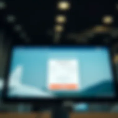 Illustration of a job application on a digital screen