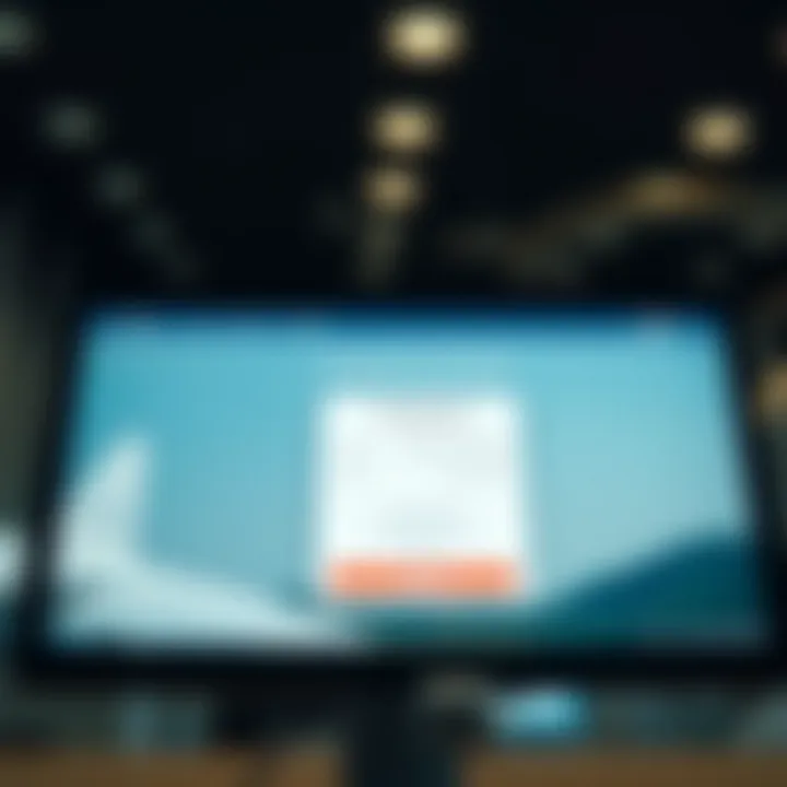 Illustration of a job application on a digital screen