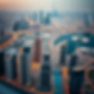 Aerial View of Dubai's Expanding Skyline Aerial view of Dubai real estate developments