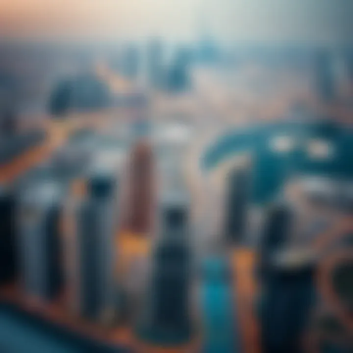 Aerial View of Dubai's Expanding Skyline Aerial view of Dubai real estate developments