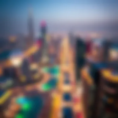 Dubai skyline view from Address Sky View