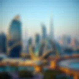 A panoramic view of Dubai's skyline showcasing modern architecture