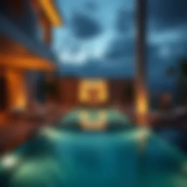 Luxurious amenities at Upper House including pool and relaxation areas