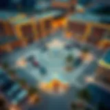 Aerial view of Zabeel parking area